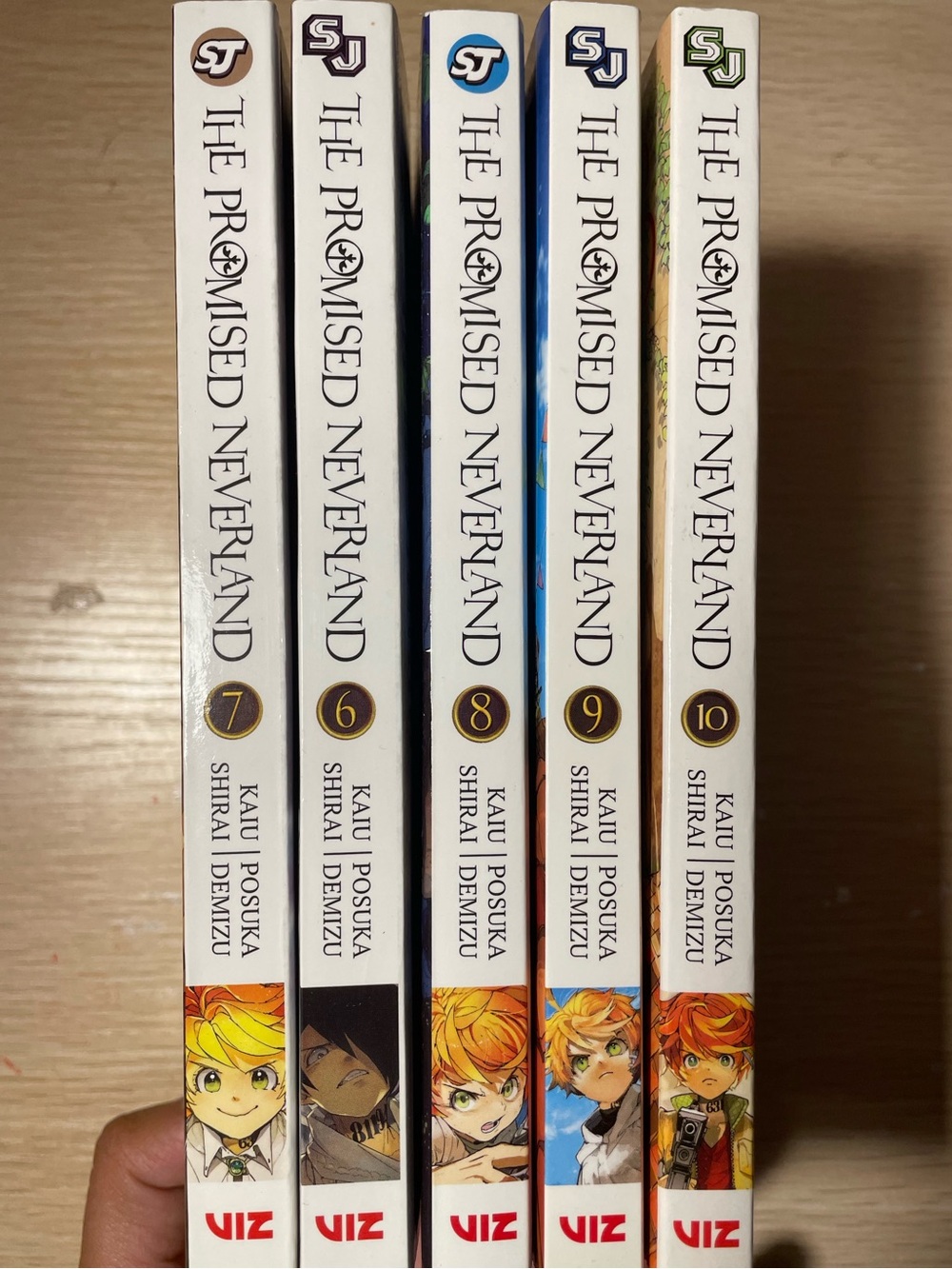The Promised Neverland manga Volumes 6-10